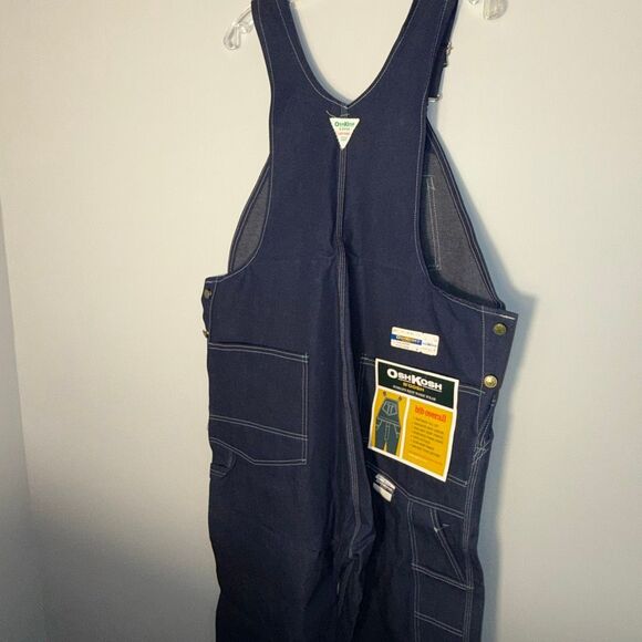 Vintage OshKosh B’Gosh Bib Overalls Men’s 40x34 – NOS Deadstock – USA Made – But - Picture 6 of 16